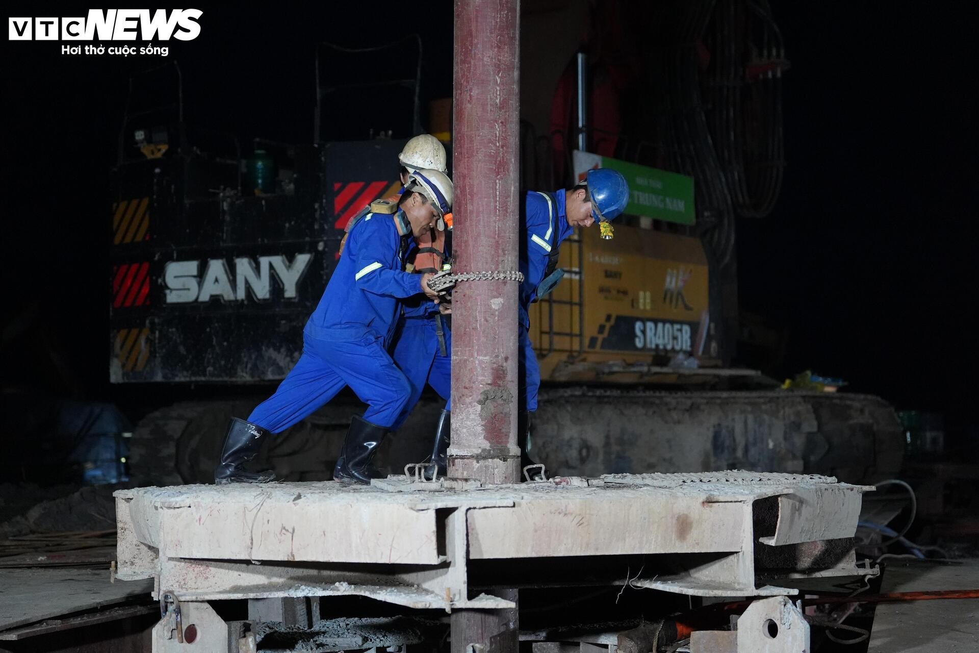 Xuyên đêm thi công cầu nối Cần Thơ - Vĩnh Long - Ảnh 6