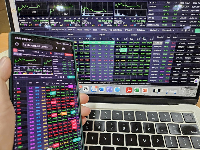 Lo chứng khoán giảm tiếp, nhà đầu tư lại khóc ròng - Ảnh 1