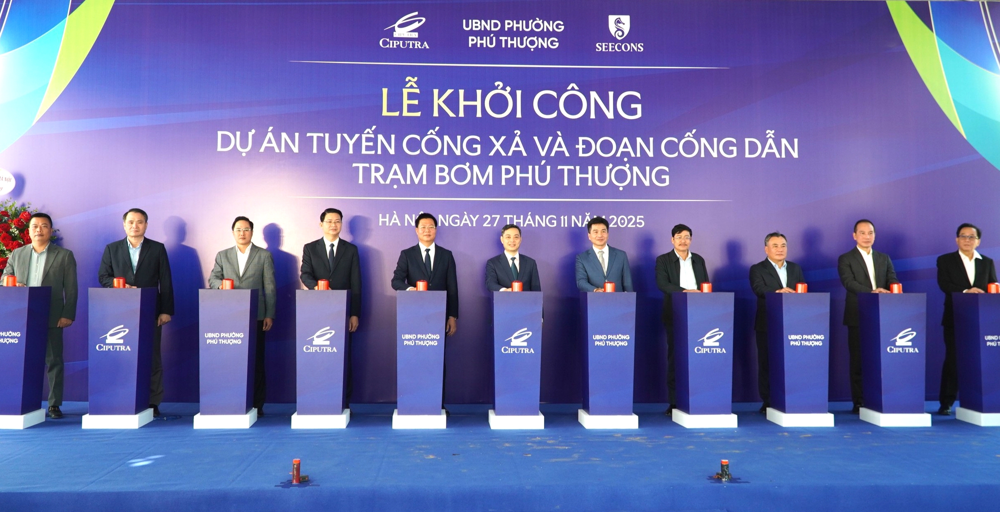 "Khu nhà giàu" Ciputra đón tin vui lớn khi một dự án trọng điểm vừa được khởi công, hết cảnh lo ngập khi mưa lớn - Ảnh 1