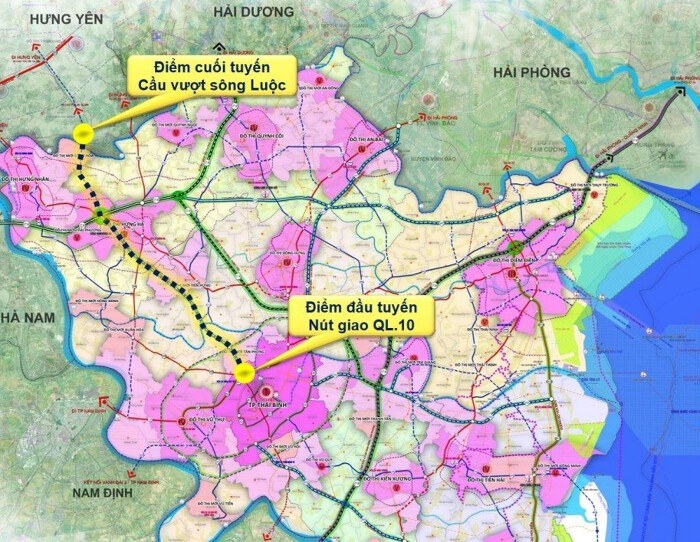 Hưng Yên khởi công tuyến đường đặt biệt quan trọng gần 5.000 tỷ đồng, đi qua 7 xã, phường kết nối phường Thái Bình với Phố Hiến - Ảnh 1