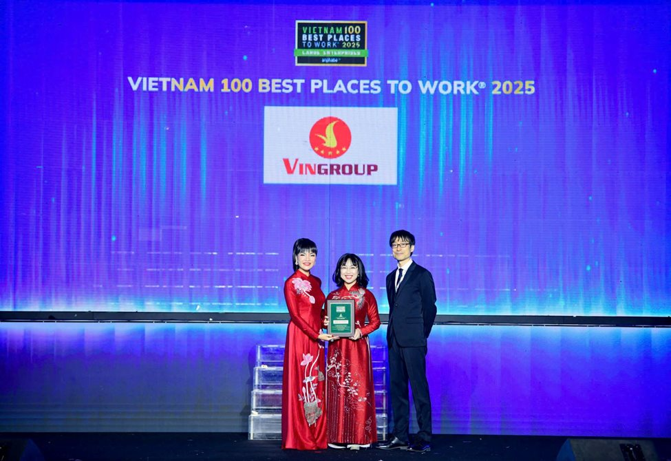 Vingroup thăng hạng trong Top 10 Nơi làm việc tốt nhất Việt Nam năm 2025 - Ảnh 1