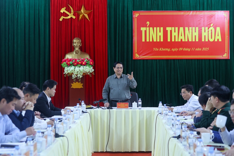 Thủ tướng Phạm Minh Chính làm việc với Thường trực Tỉnh uỷ Thanh Hóa - Ảnh 5