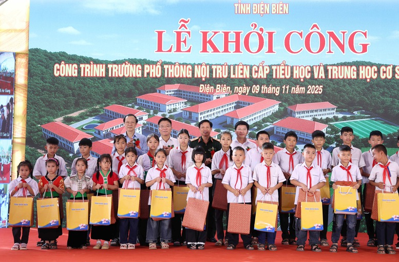 TỔNG THUẬT: Khởi công xây dựng các trường phổ thông nội trú tại các xã biên giới đất liền - Ảnh 17