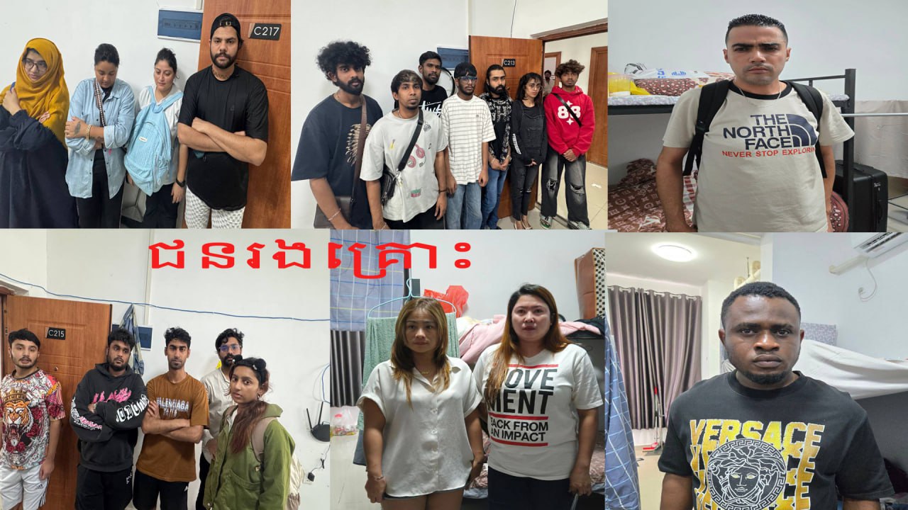 24 buồng gọi, 19 hộ chiếu, 20 điện thoại và phông nền FBI: Đột kích bên trong hang ổ lừa đảo xuyên quốc gia tại Campuchia - Ảnh 1