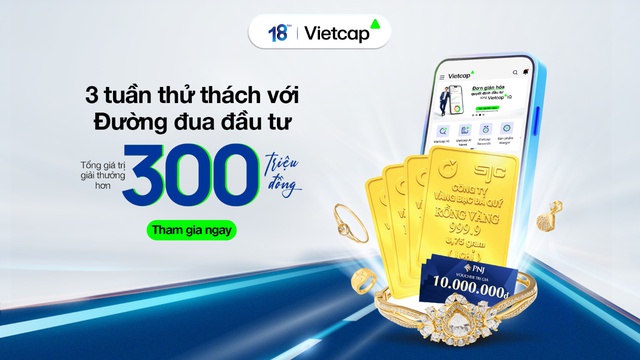 Vietcap đánh dấu hành trình 18 năm với cuộc thi "3 tuần thử thách đường đua đầu tư" - Ảnh 1
