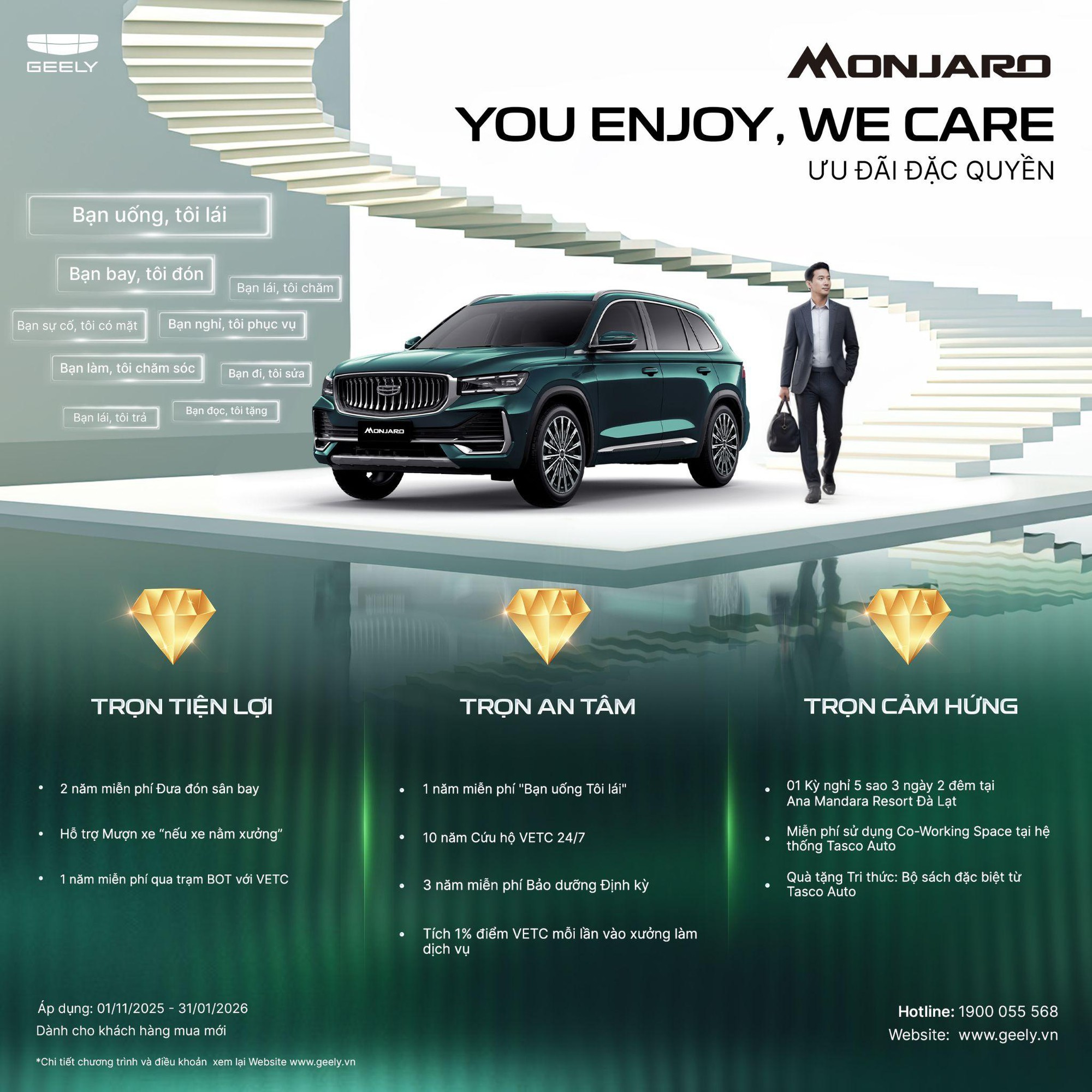 Mua Geely Monjaro nhận ưu đãi đặc quyền “chưa từng có” trong ngành ô tô Việt - Ảnh 1