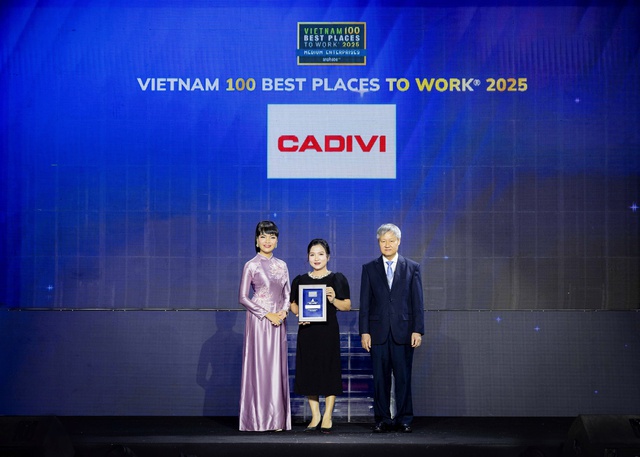 CADIVI được vinh danh trong Top 20 “Nơi làm việc tốt nhất Việt Nam 2025” - Ảnh 1