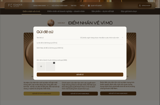 Chính thức: Mở cổng đề cử/tự ứng cử FChoice 2025 từ hôm nay! - Ảnh 1