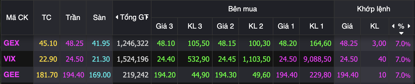 Gần nửa sắc tím HOSE đến từ nhóm cổ phiếu này, 3.000 tỷ "sang tay" chỉ trong 1 phiên - Ảnh 1