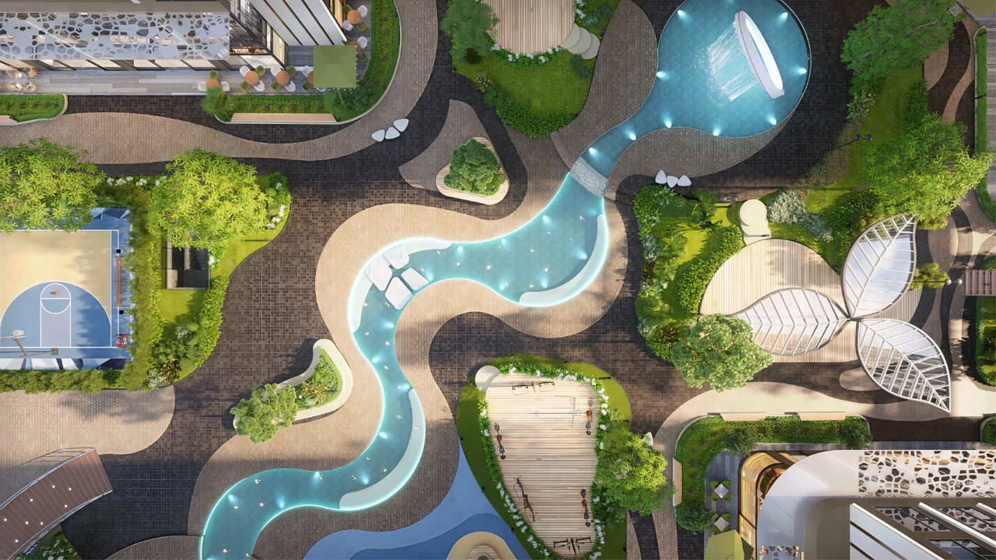 Suối Harmonia trong lòng Greenera Southmark kể chuyện một đô thị biết thở - Ảnh 2