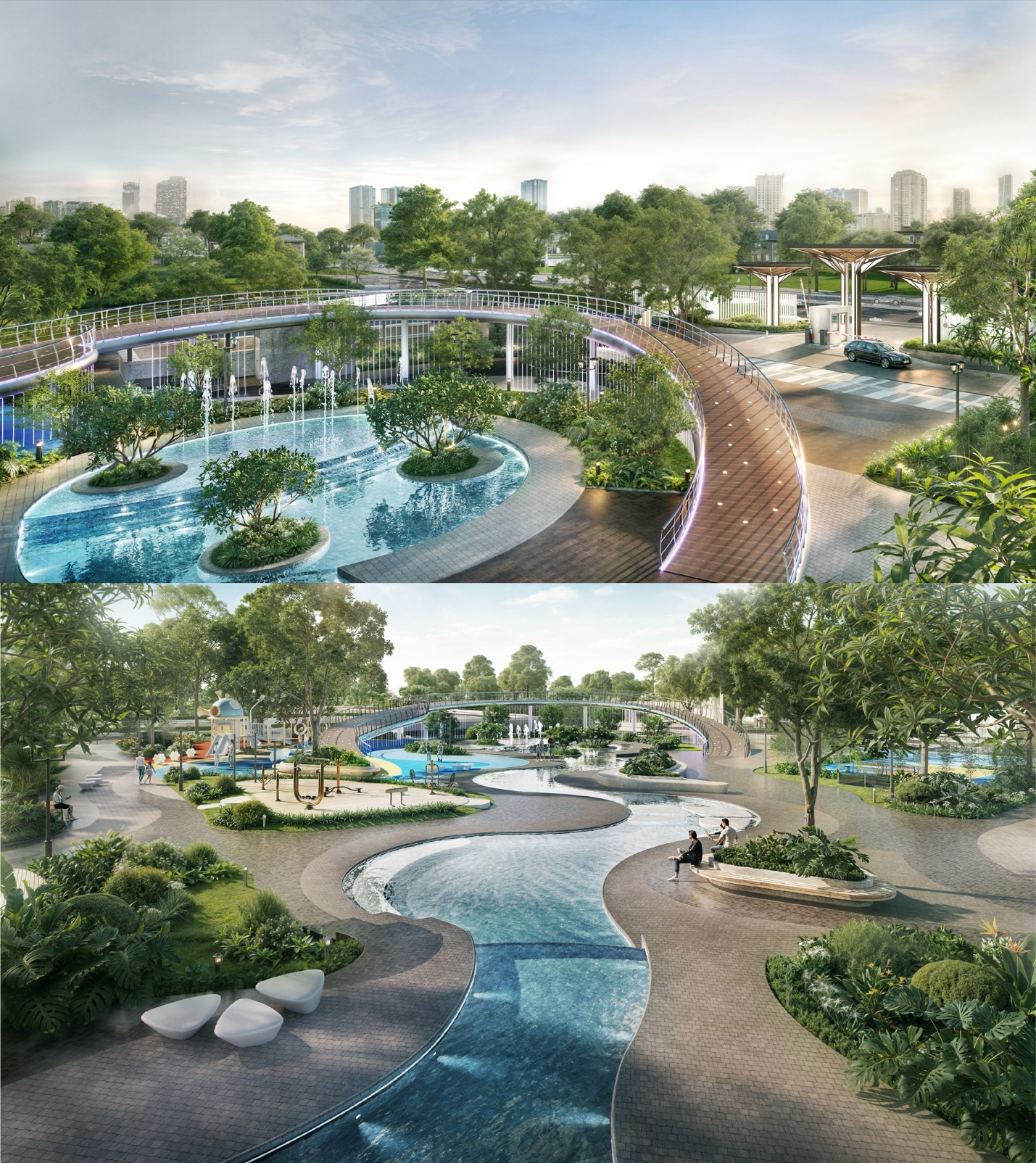 Suối Harmonia trong lòng Greenera Southmark kể chuyện một đô thị biết thở - Ảnh 3