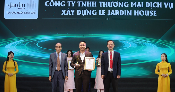 Le Jardin House đạt giải thưởng top 10 thương hiệu xuất sắc quốc gia 2025