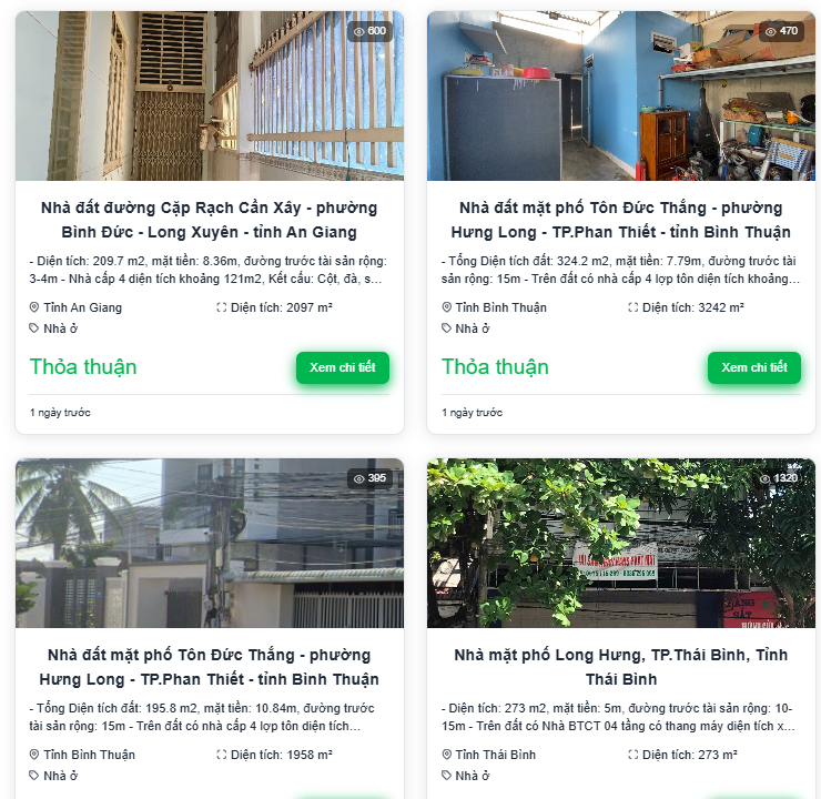 Ngân hàng lớn rao bán loạt nhà phố tại Đà Nẵng, Khánh Hòa, Đồng Nai, An Giang, Thái Bình - Ảnh 1