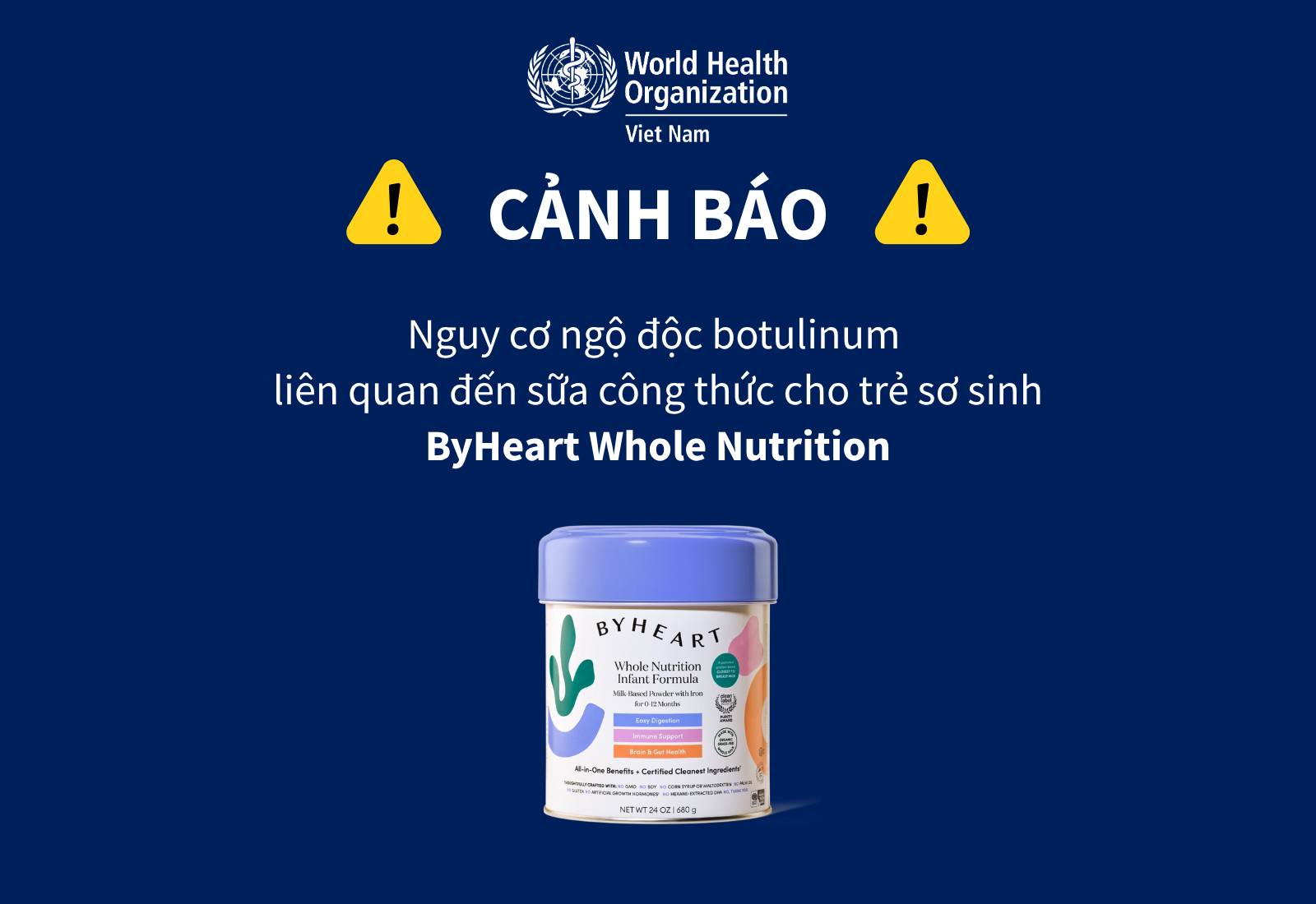 Cảnh báo nguy cơ ngộ độc botulinum liên quan đến sữa công thức cho trẻ sơ sinh - Ảnh 1