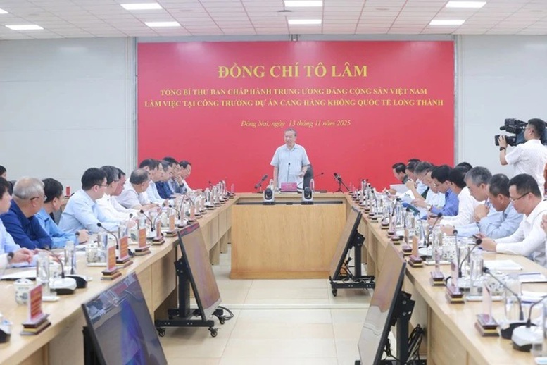 Tổng Bí thư Tô Lâm kiểm tra Dự án Sân bay Long Thành - Ảnh 5