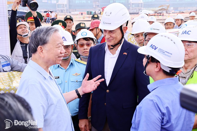 Tổng Bí thư Tô Lâm kiểm tra Dự án Sân bay Long Thành - Ảnh 2
