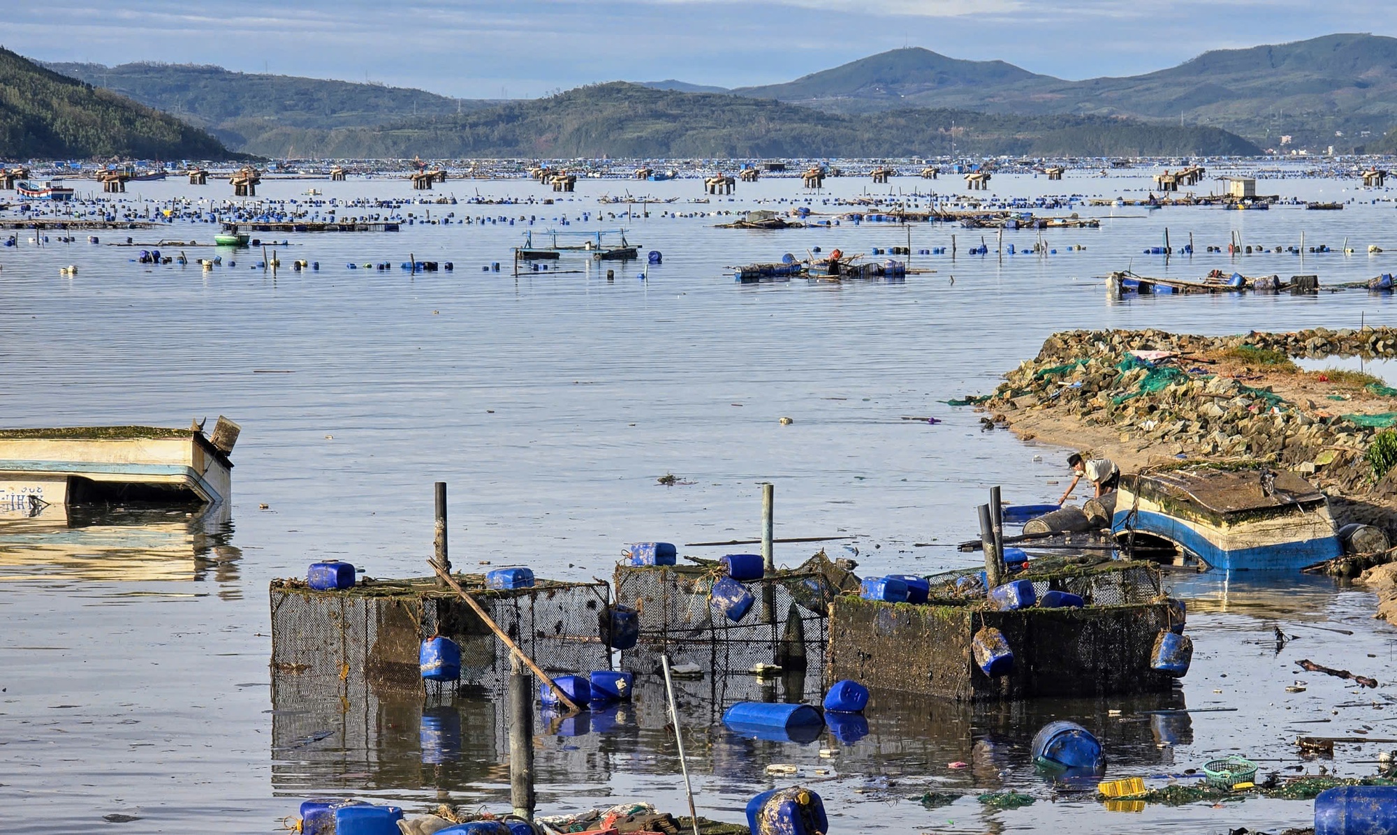 Thủ phủ tôm hùm "bay" hơn 20 tỉ đồng chỉ 1 đêm bão số 13 - Ảnh 2