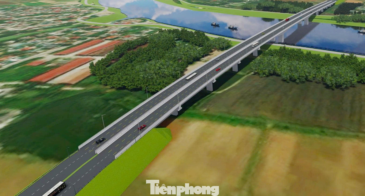 Hình ảnh thiết kế tuyến đường 10 làn xe nối trung tâm Thái Bình với Phố Hiến - Ảnh 1