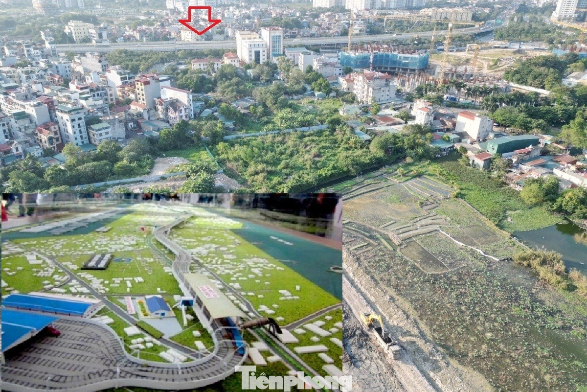 Hình hài khu depot tuyến metro Nam Thăng Long - Trần Hưng Đạo sau 1 tháng thi công - Ảnh 2