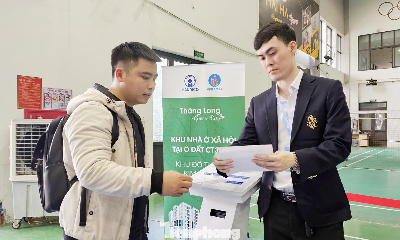 Cận cảnh quy trình bấm số, nhận hồ sơ nhà ở xã hội từ 900 triệu đồng/căn - Ảnh 7