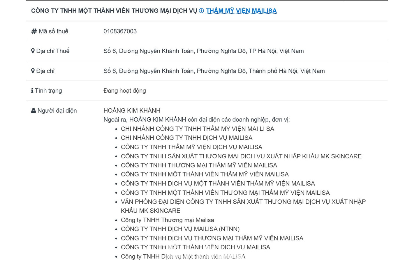 Điều bất thường xảy ra tại thẩm mỹ viện Mailisa trước khi bị công an khám xét - Ảnh 1