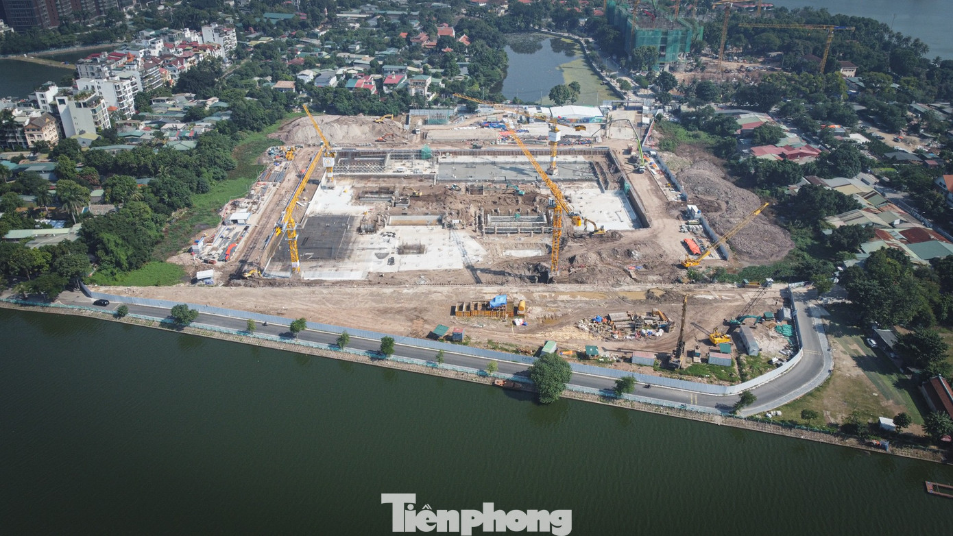 Hà Nội: Đại công trường Nhà hát Ngọc Trai gấp rút thi công - Ảnh 1