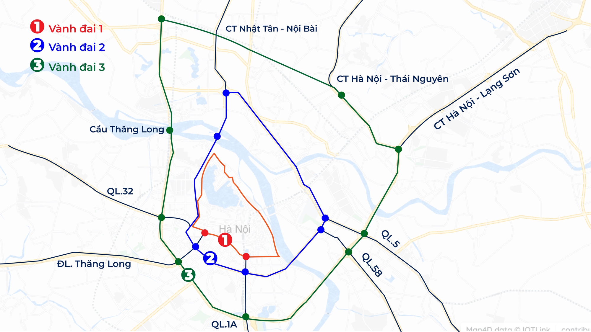 Chi tiết bản đồ khu vực dự kiến cấm xe máy xăng theo khung giờ tại Hà Nội - Ảnh 1