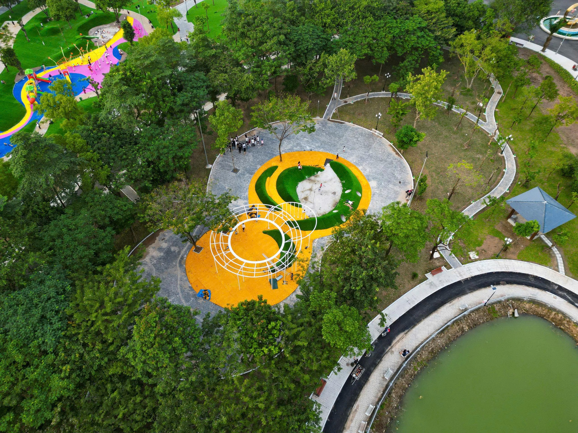 Hà Nội: Diện mạo mới công viên Cầu Giấy sau cải tạo - Ảnh 7