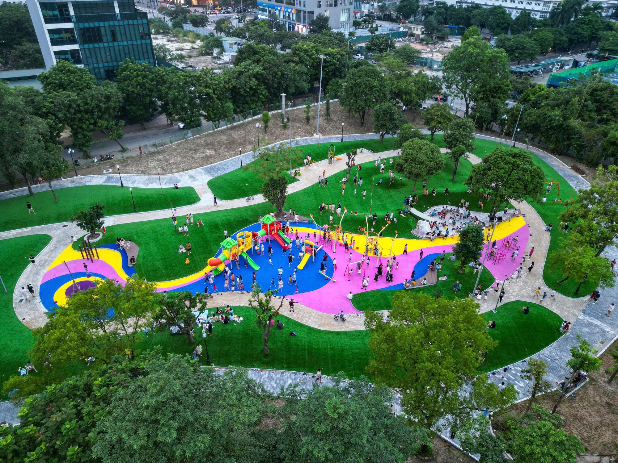 Hà Nội: Diện mạo mới công viên Cầu Giấy sau cải tạo - Ảnh 12