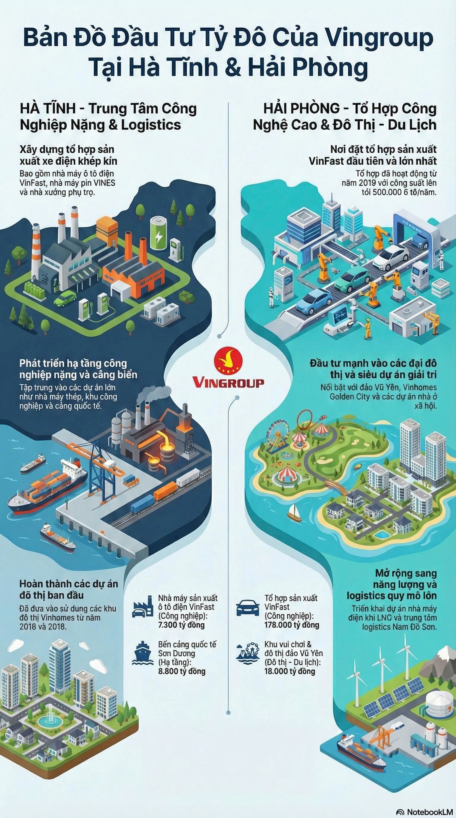Tỷ phú Phạm Nhật Vượng chọn 2 quê hương làm địa điểm cho loạt dự án tỷ USD từ ô tô điện, bến cảng, thép, LNG đến các khu đô thị - Ảnh 3