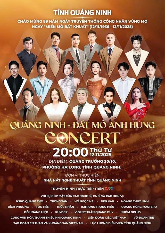Phát miễn phí 30.000 vé mời concert ‘Quảng Ninh - Đất mỏ anh hùng’ - Ảnh 1