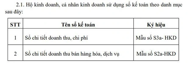 Chính thức có chế độ kế toán mới cho hộ kinh doanh - Ảnh 2
