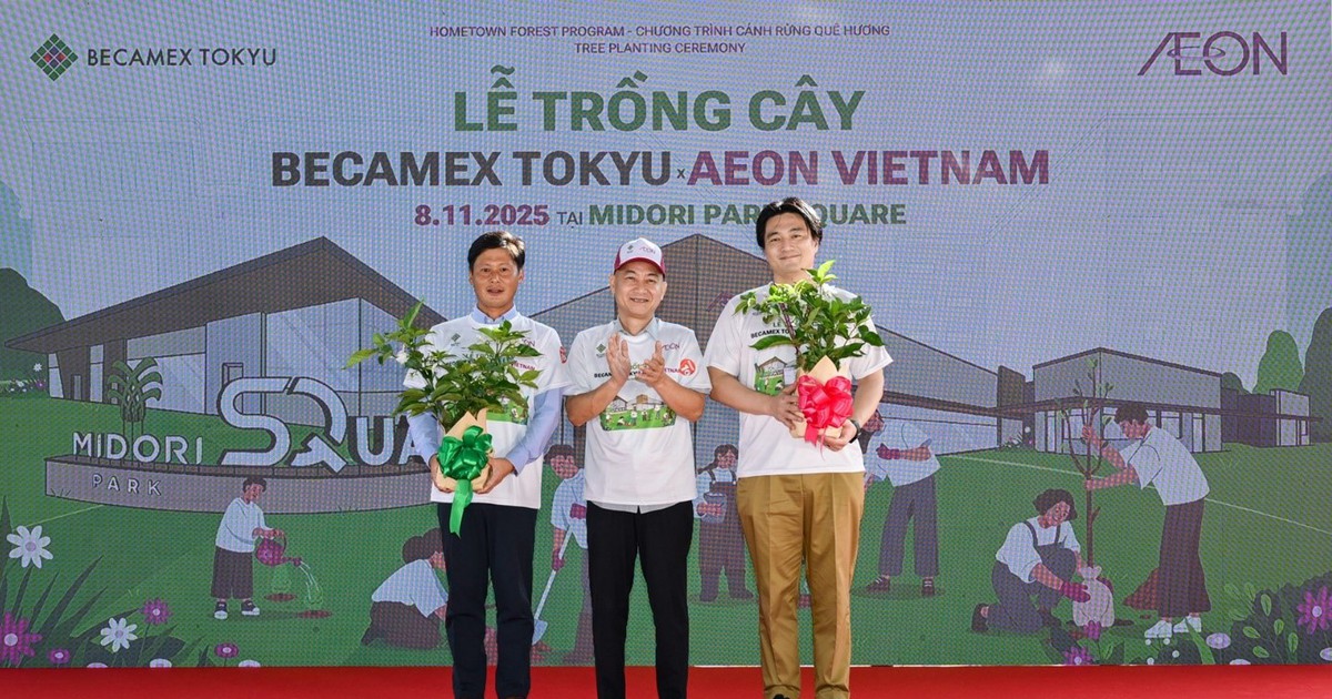 Becamex Tokyu và Aeon Việt Nam tổ chức lễ trồng cây ‘Cánh rừng quê hương’
