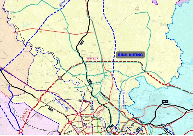 ‘Đường đi’ của 2 tuyến metro kết nối khu trung tâm TP.HCM đến Bình Dương (cũ) - Ảnh 1