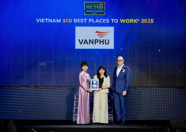 Văn Phú được vinh danh Top 100 nơi làm việc tốt nhất Việt Nam 2025 - Ảnh 1