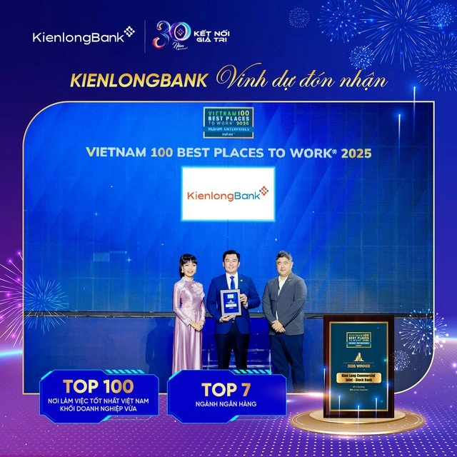 KienlongBank được vinh danh là ‘Nơi làm việc tốt nhất Việt Nam 2025’ - Ảnh 1