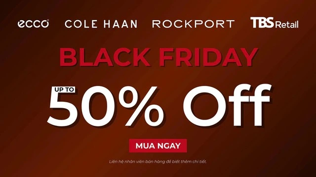 Black Friday - ECCO, Cole Haan, Rockport giảm đến 50% - Ảnh 1