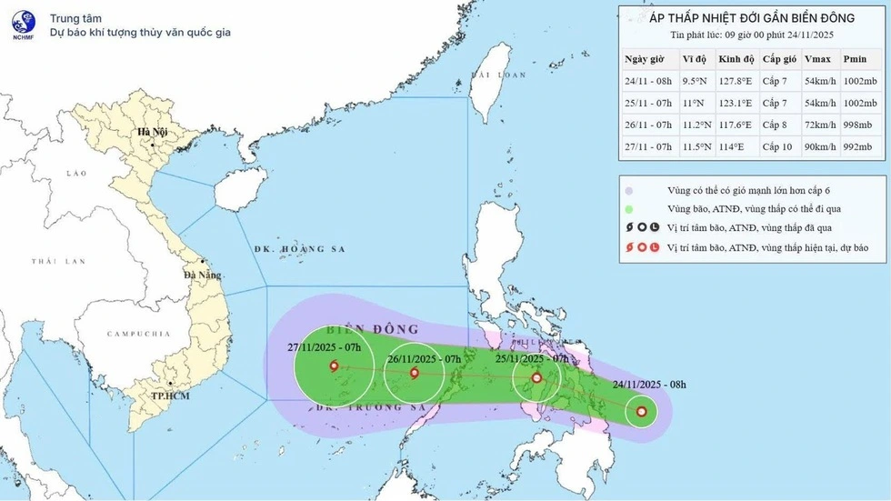 Xuất hiện áp thấp nhiệt đới, khả năng mạnh lên thành bão trên Biển Đông - Ảnh 3