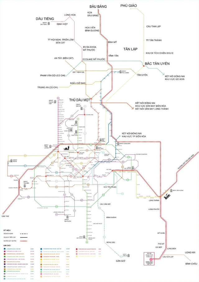 ‘Đường đi’ của 2 tuyến metro kết nối khu trung tâm TP.HCM đến Bình Dương (cũ) - Ảnh 4