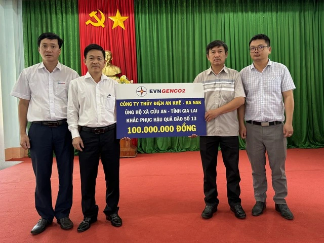 Thủy điện An Khê - Ka Nak hỗ trợ 500 triệu đồng giúp Gia Lai sau bão 13 - Ảnh 1