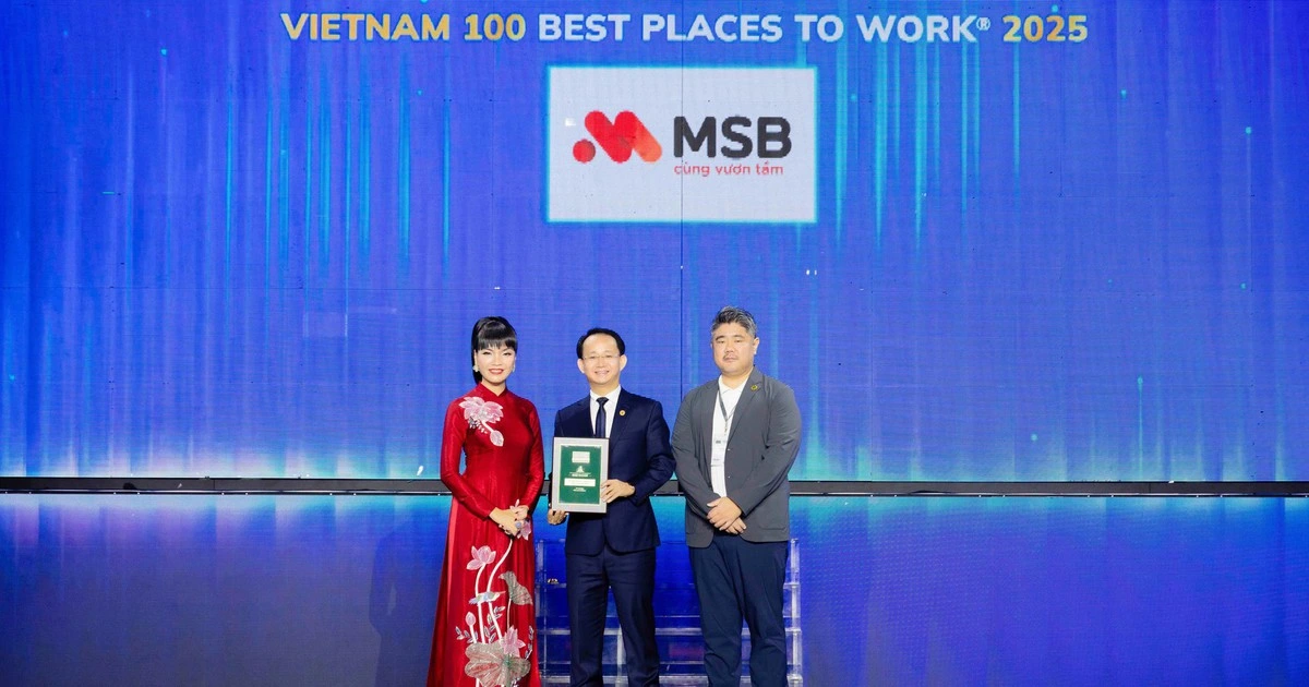 MSB khẳng định vị thế ‘Top 100 nơi làm việc tốt nhất Việt Nam 2025’