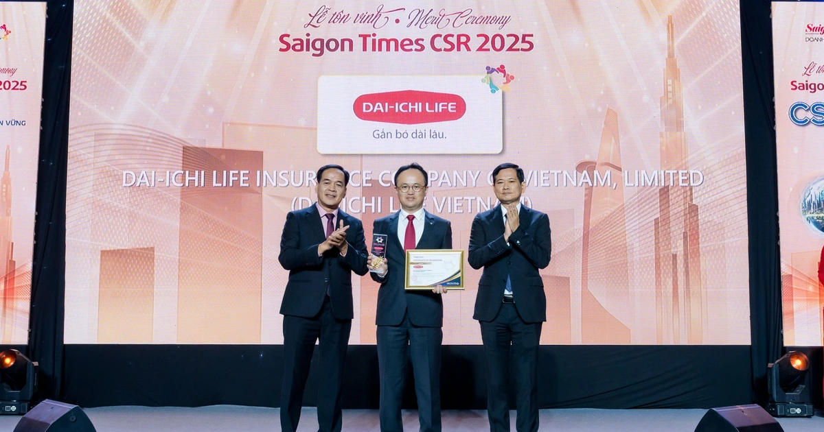 Dai-ichi Life Việt Nam được vinh danh ‘Doanh nghiệp vì cộng đồng – Saigon Times CSR’