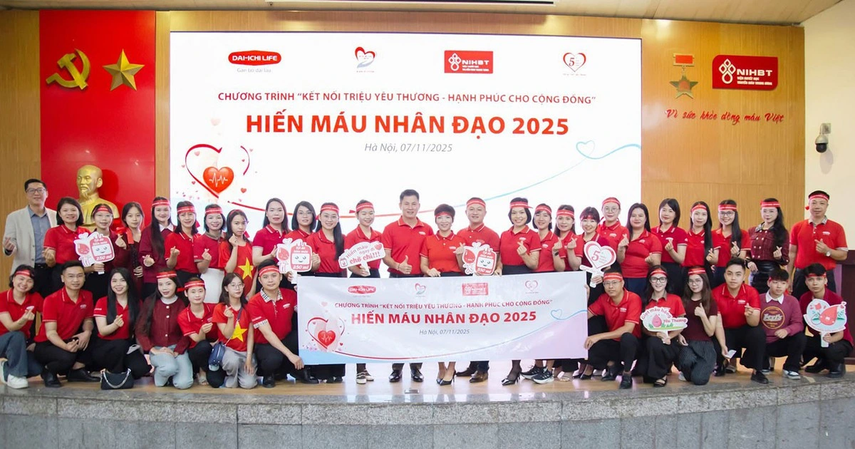 Dai-ichi Life Việt Nam triển khai Chương trình Hiến máu nhân đạo 2025 tại TP.Hà Nội