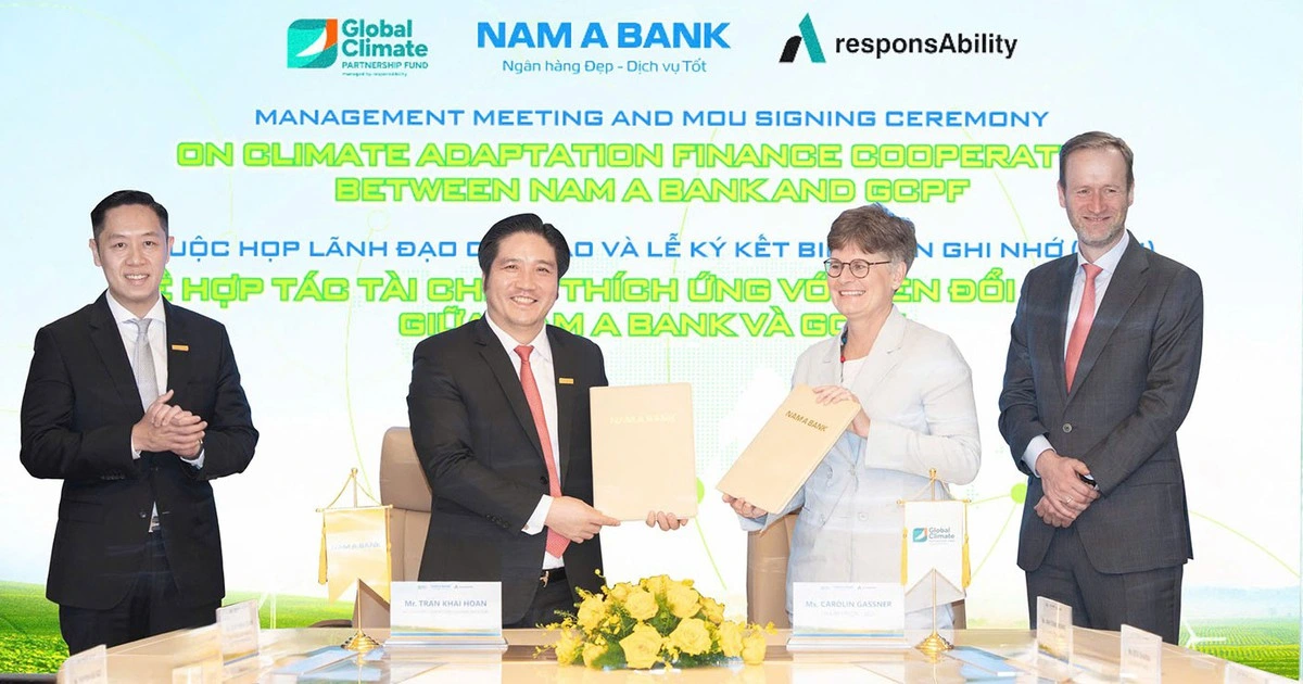 Nam A Bank và GCPF phối hợp nghiên cứu khung tài chính thích ứng biến đổi khí hậu