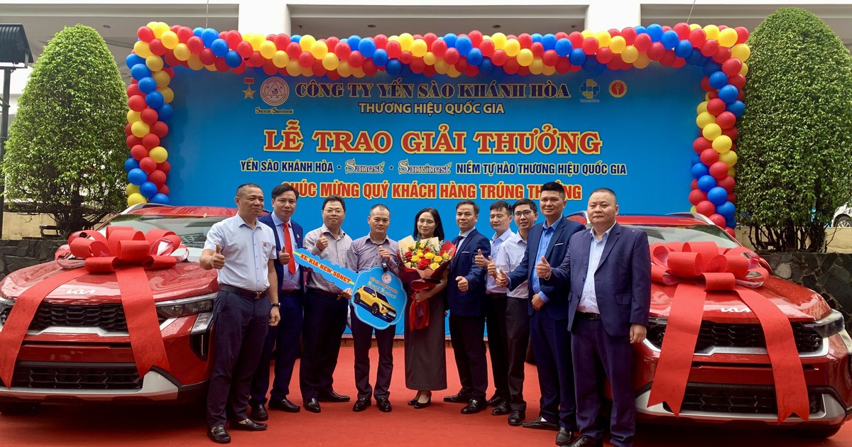 2 người ở Hà Nội, Hải Phòng trúng thưởng ô tô của Yến sào Khánh Hòa