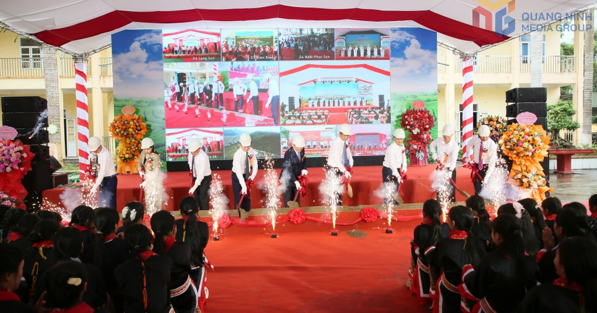 Quảng Ninh khởi công 6 trường nội trú hơn 1.000 tỉ đồng ở vùng biên giới