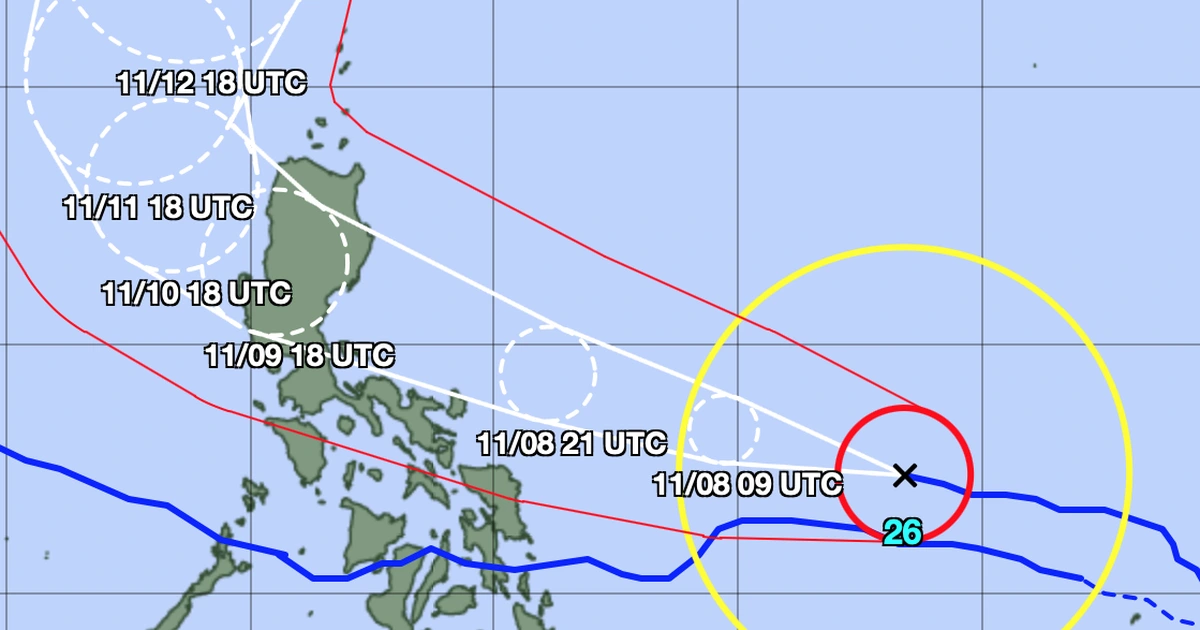 Bão Fung wong sắp đạt cực đại, di chuyển rất nhanh về hướng Biển Đông