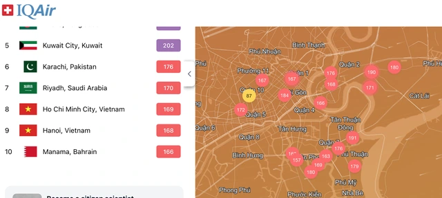 Không khí lạnh tăng cường ở Nam bộ, ô nhiễm tại TP.HCM gia tăng - Ảnh 2