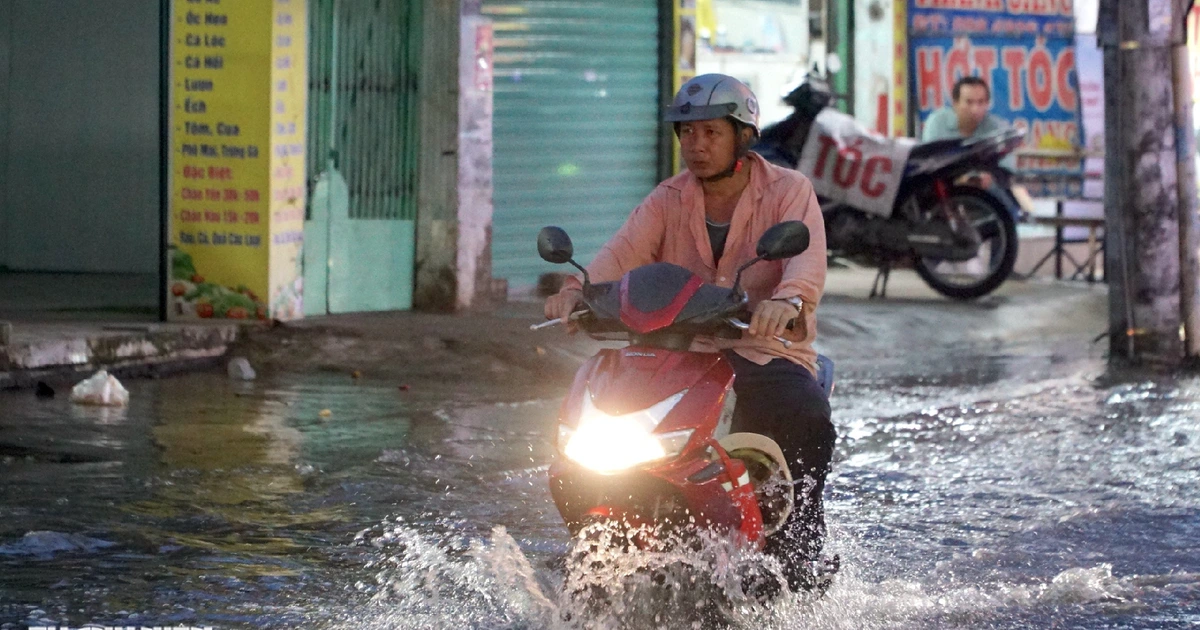 Triều cường sông Sài Gòn vượt báo động 3, lũ sông Đồng Nai vượt báo động 2