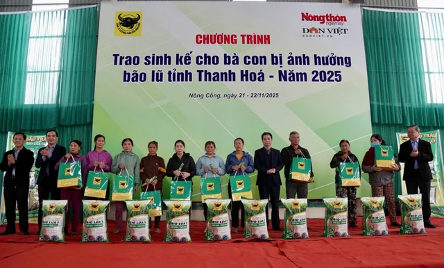 Bình Điền trao sinh kế cho người dân vùng lũ - Ảnh 1